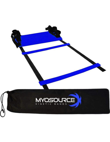 Escalera de Entrenamiento Myosource Kinetic Bands 4.57m con 16 Conos