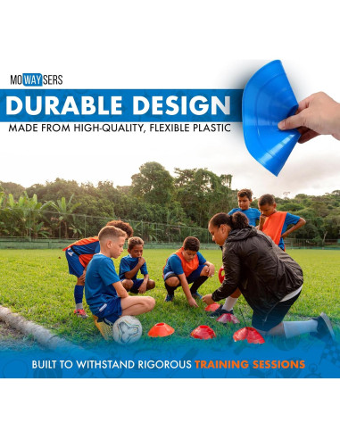 Conos de Entrenamiento MOWAYSERS 50 PCS con Bolsa de Malla