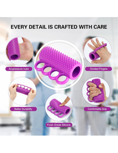 Pelota de Ejercicio para Manos Lerboai - Terapia Artritis Rosa