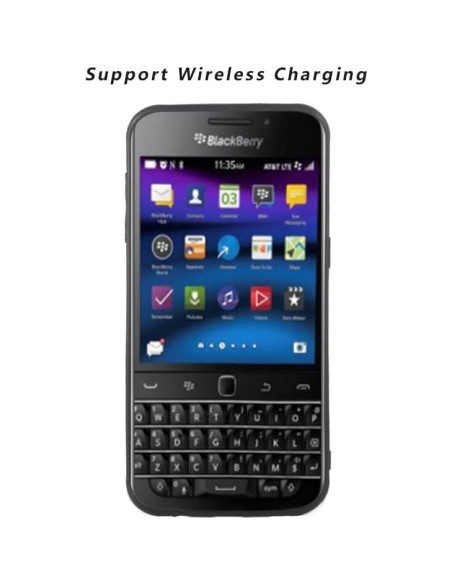 Funda delgada ELISORLI para BlackBerry Classic Q20 negra