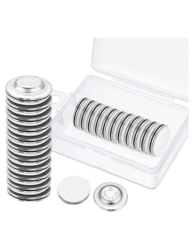 BBTO 24 Piezas Etiquetas de Nombre Magnéticas Redondas 1.7 cm