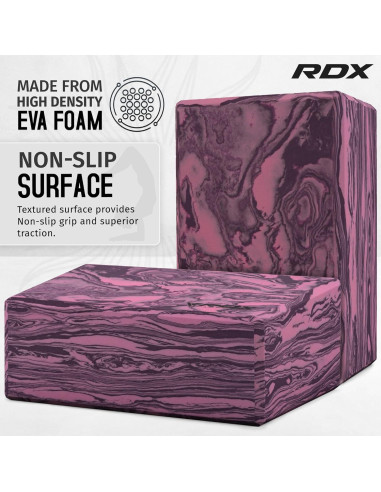 Bloque de Yoga RDX de Espuma EVA Antideslizante 23x15x9.8cm
