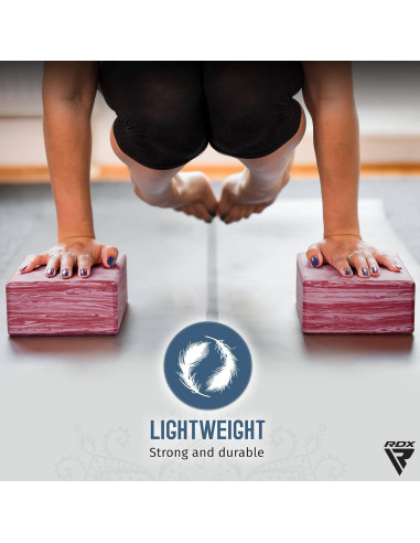 Bloque de Yoga RDX de Espuma EVA Antideslizante 23x15x9.8cm