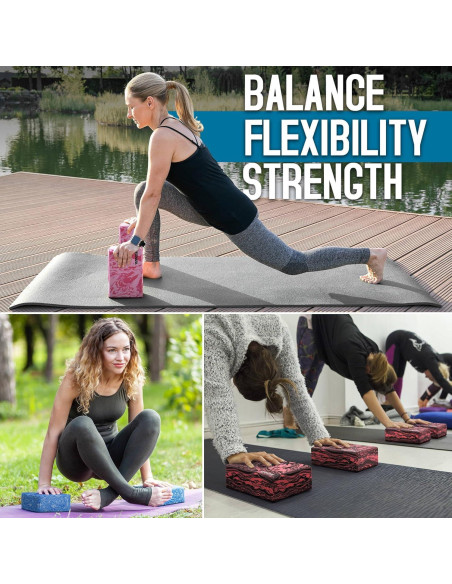Bloque de Yoga RDX de Espuma EVA Antideslizante 23x15x9.8cm