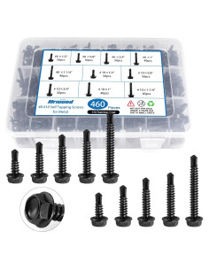 Kit de Tornillos Autoperforantes Mriuuod 460PCS Acero Inoxidable
