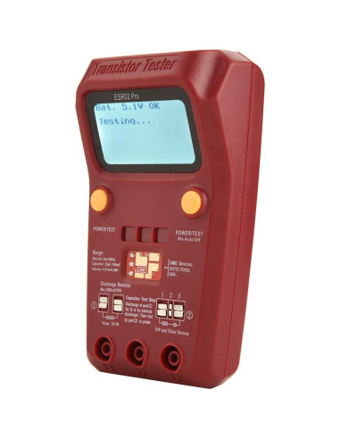 Probador de Transistores BSIDE ESR02 con Pantalla LCD Grande