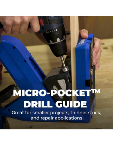 Guía de Taladro Micro-Pocket Kreg KPHA730 para Proyectos Pequeños