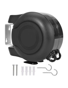 Tendedero Retráctil Doble HOXSURY 30 m Resistente Interior/Exterior