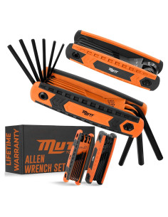 Juego de Llaves Allen Plegables 17 Piezas Mutt Tools - Hexagonales SAE y Métricas