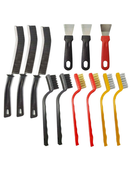 Juego de limpieza 12 piezas Durikant - Cepillos y raspadores