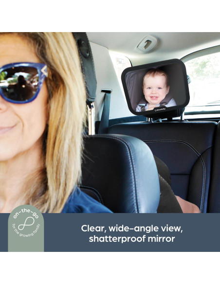 Espejo Convexo Ajustable Dreambaby 360 para Bebé - Negro