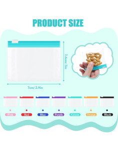 24 Bolsas de Píldoras WER78 con Bloqueo Deslizante - Organizador de Viaje 2