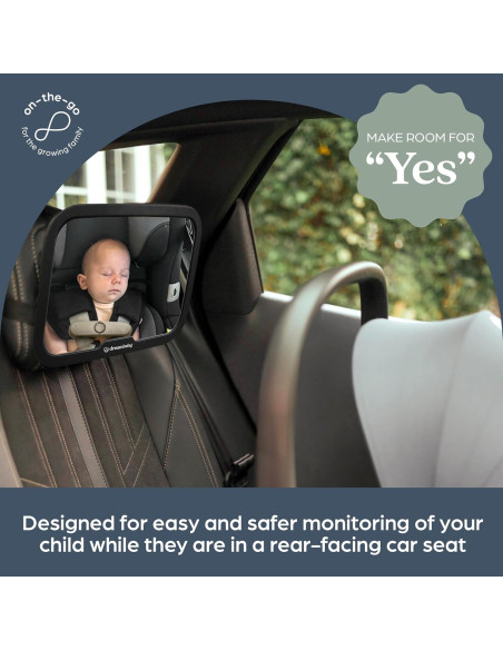 Espejo Convexo Ajustable Dreambaby 360 para Bebé - Negro