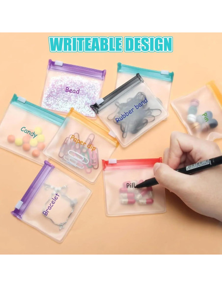 24 Bolsas de Píldoras WER78 con Bloqueo Deslizante - Organizador de Viaje