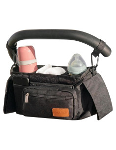 Organizador de Cochecito WUUTER Negro con Soporte para Vaso