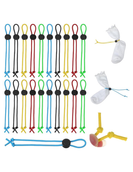 20 Clips para Calcetines de Lavandería Xinjoduz - 5 Colores