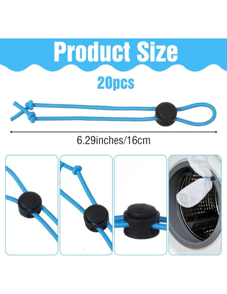 20 Clips para Calcetines de Lavandería Xinjoduz - 5 Colores