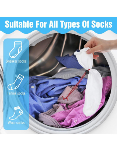 20 Clips para Calcetines de Lavandería Xinjoduz - 5 Colores