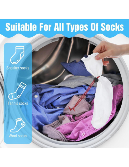 20 Clips para Calcetines de Lavandería Xinjoduz - 5 Colores