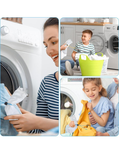 20 Clips para Calcetines de Lavandería Xinjoduz - 5 Colores