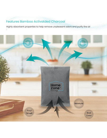 Conjunto de 4 bolsas de filtro de carbón activado CleanAura