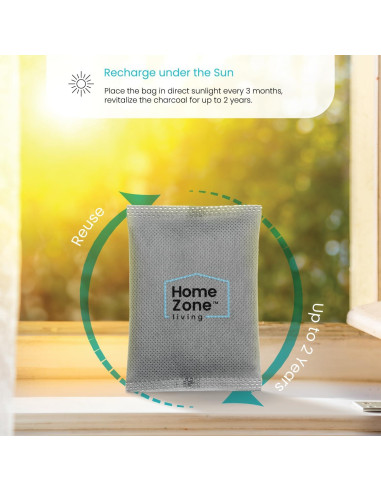 Conjunto de 4 bolsas de filtro de carbón activado CleanAura