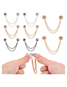 Paquete de 8 Clips Magnéticos para Ropa QKDS - 4 Colores