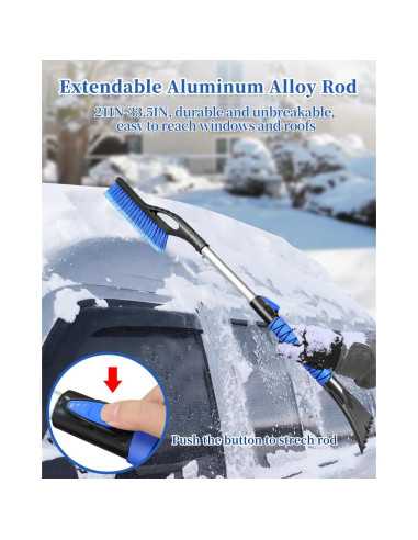 Cepillo de Nieve y Raspador de Hielo Auccutro 84 cm