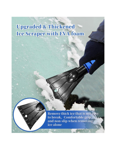 Cepillo de Nieve y Raspador de Hielo Auccutro 84 cm