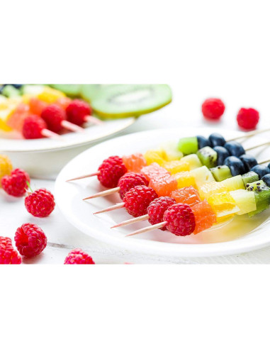 Brochetas de Madera Perfectware 25 cm Afiladas Paquete 100