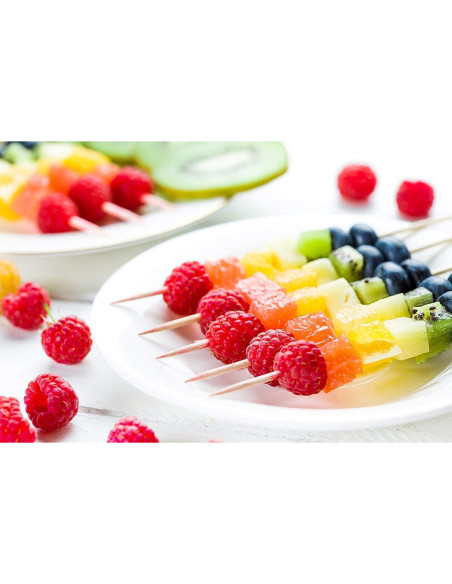 Brochetas de Madera Perfectware 25 cm Afiladas Paquete 100