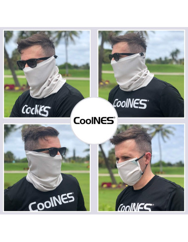 Gaiter de Cuello CoolNES Beige - Mascarilla Reutilizable UPF 50+