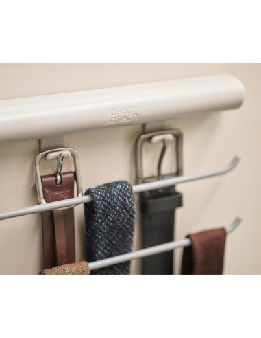 Organizador de Accesorios Joseph Joseph, Riel 4 Rieles para Corbatas y Bufandas