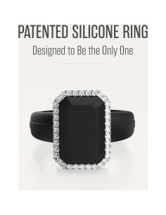 Anillo de Boda de Silicona Rinfit para Mujeres - Corte Esmeralda 2