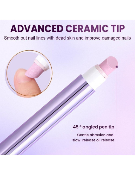 Bolígrafo 3-en-1 para Cutículas Shrandi - Cuidado de Uñas