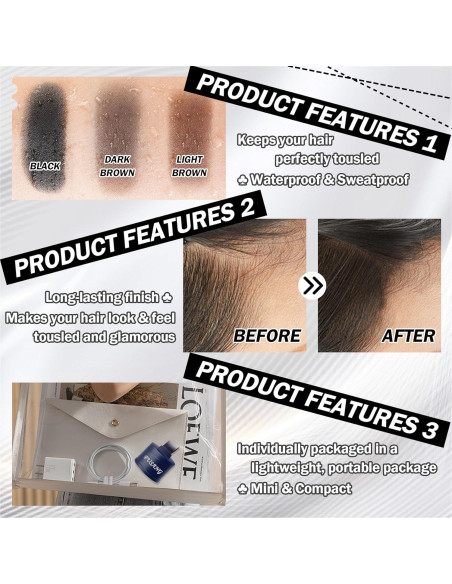 Polvo para Raíces Fusang 3PCS Impermeable y Suave