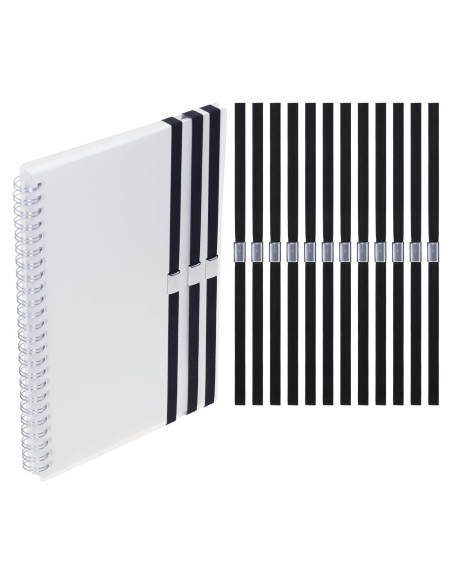 Bandas Elásticas para Planificadores Mini Skater 17.78 cm Negro - Paquete de 15