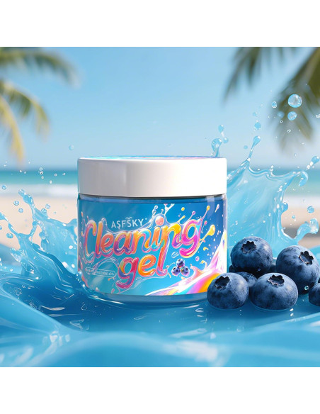 Gel de Limpieza ASFSKY Arándano 160g para Automóviles y Electrónicos