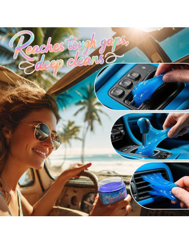 Gel de Limpieza ASFSKY Arándano 160g para Automóviles y Electrónicos