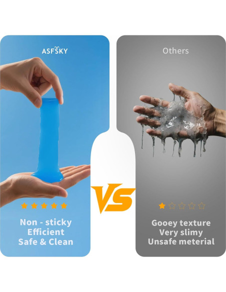 Gel de Limpieza ASFSKY Arándano 160g para Automóviles y Electrónicos