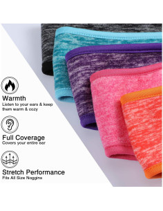 Diademas Calentadoras de Oídos Syhood - 8 Piezas Forro Polar 2