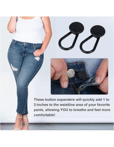 Juego de Extensores de Cintura para Pantalones MOFIT 10 Piezas