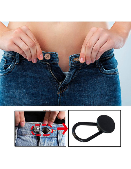 Juego de Extensores de Cintura para Pantalones MOFIT 10 Piezas