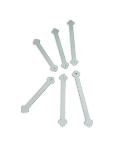 Permanentes para Cuellos de Camisas de Vestir ThreeLeaves - 24 Piezas de Acero Inoxidable