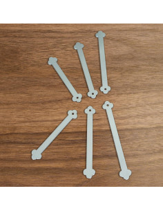 Permanentes para Cuellos de Camisas de Vestir ThreeLeaves - 24 Piezas de Acero Inoxidable 2