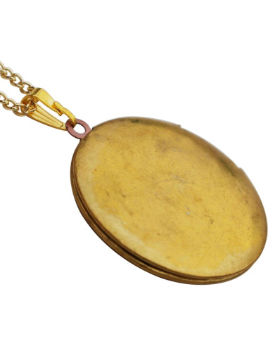 Collar de Relicario con Moneda Roosevelt 10 Centavos 1985