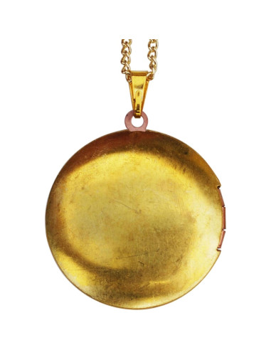 Collar de Relicario con Moneda Roosevelt 10 Centavos 1985