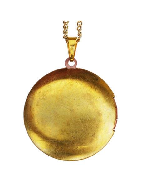 Collar de Relicario con Moneda Roosevelt 10 Centavos 1985