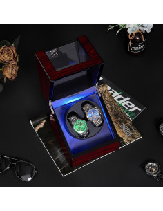 Relojero automático ANWBROAD JWW001Y con motor silencioso LED 2