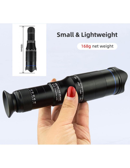 Kit Lente Telefoto 40X Kavolet para Smartphone - Observación